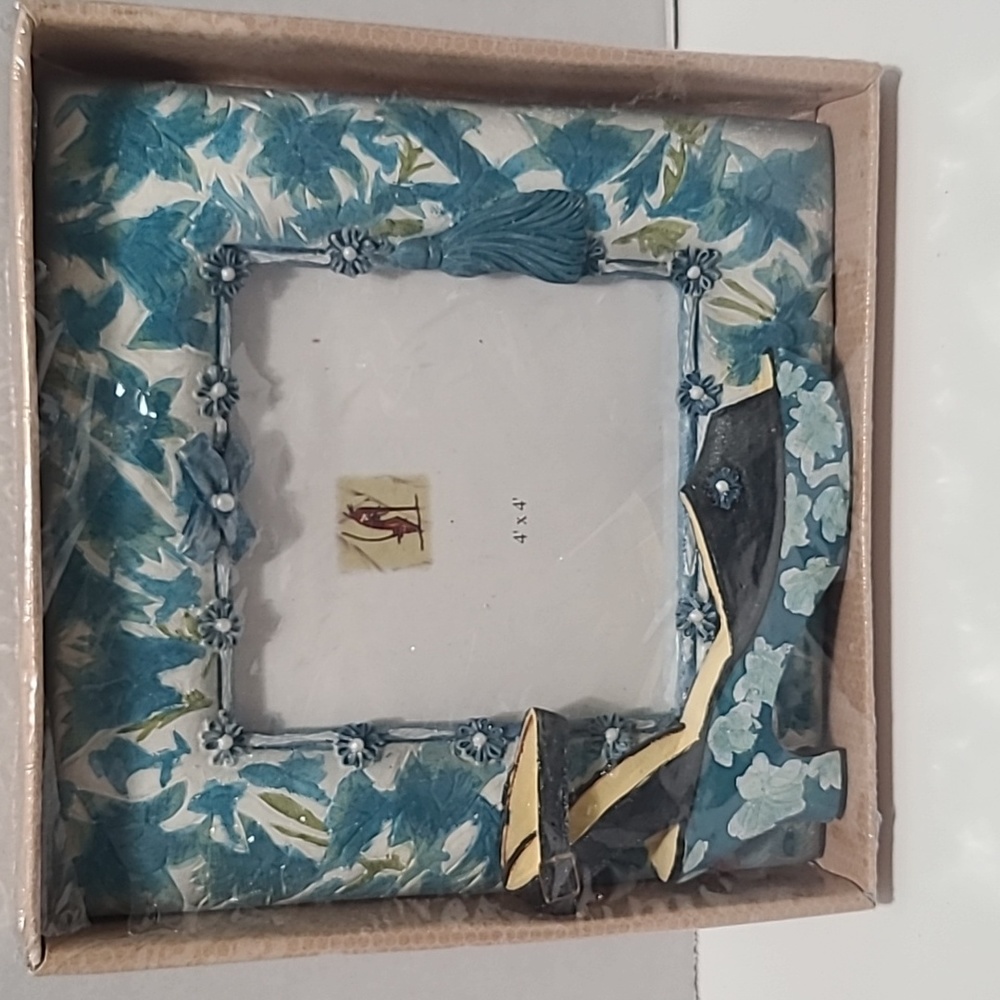Shoe Blue Picture Frame 4X4